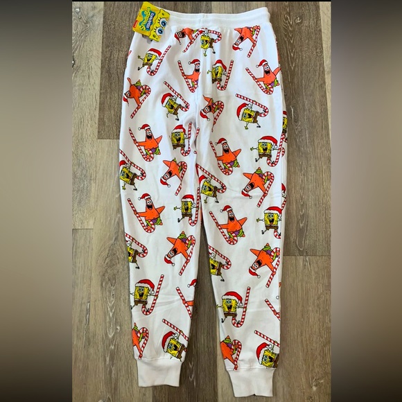 ❄️ Nickelodeon |Christmas Spongebob Squarepants Jogger Pants | Women Siz… - Picture 2 of 2